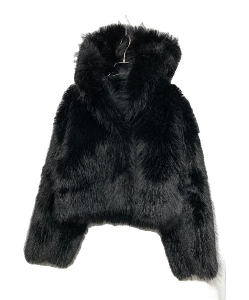 eimy istoire（エイミーイストワール）eimy istoire (エイミーイストワール) フェイクファーフードジャケット ブラック サイズ:Fの古着・服飾アイテム