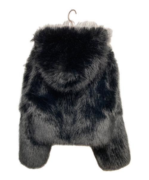 eimy istoire（エイミーイストワール）eimy istoire (エイミーイストワール) フェイクファーフードジャケット ブラック サイズ:Fの古着・服飾アイテム