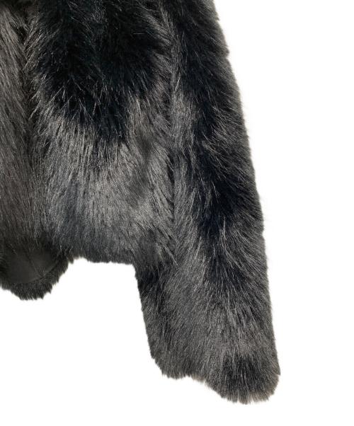 eimy istoire（エイミーイストワール）eimy istoire (エイミーイストワール) フェイクファーフードジャケット ブラック サイズ:Fの古着・服飾アイテム