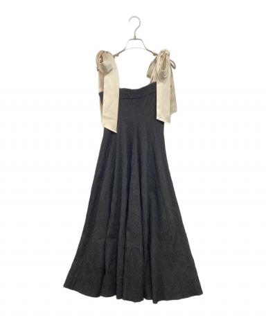 新品タグ付き　amerge. アメルジュ　リボンショルダー　ミニ　ワンピース amerge リボンショルダー ミニワンピ 新品タグ付き amerge. アメルジュ