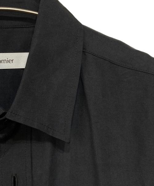 cornier（コルニエ）cornier (コルニエ) シルクシャツ ネイビー サイズ:Sの古着・服飾アイテム