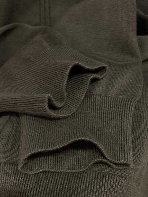 +Closet（クロスクローゼット）+closet (クロスクローゼット) Zip Up Knit スビンプラチナムニット オリーブ サイズ:4の古着・服飾アイテム