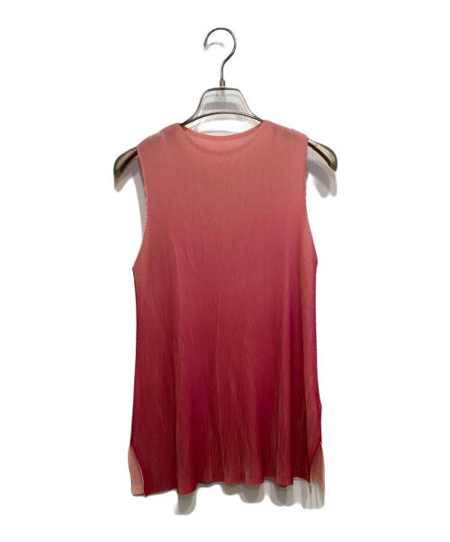 PLEATS PLEASE（プリーツプリーズ）PLEATS PLEASE (プリーツプリーズ) グラデーションプリーツカットソー ピンク サイズ:3の古着・服飾アイテム