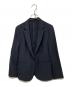 23区（ニジュウサンク）の古着「アイアスマットストレッチ ノーカラー ジャケット」｜ネイビー