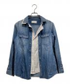 Frank&Eileenフランクアンドアイリーン）の古着「再構築シャツ」｜ブルー