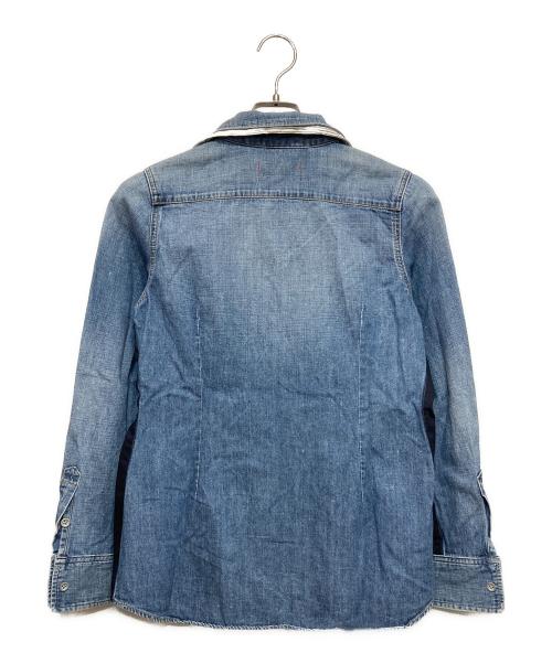 Frank&Eileen（フランクアンドアイリーン）Frank&Eileen (フランクアンドアイリーン) 再構築シャツ ブルー サイズ:Freeの古着・服飾アイテム