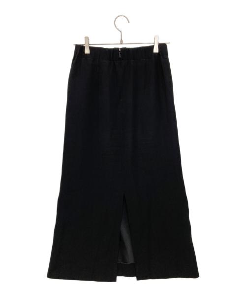 saqui（サキ）saqui (サキ) ストレートスカート ブラック サイズ:38の古着・服飾アイテム