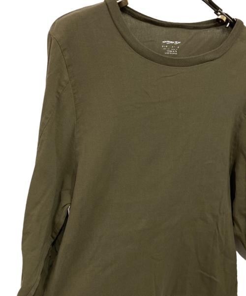BIWACOTTON（ビワコットン）BIWACOTTON (ビワコットン) パフスリーブTシャツ カーキ サイズ:2の古着・服飾アイテム