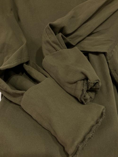 BIWACOTTON（ビワコットン）BIWACOTTON (ビワコットン) パフスリーブTシャツ カーキ サイズ:2の古着・服飾アイテム