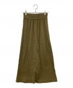 BIWACOTTONビワコットン）の古着「コラムスカート」｜カーキ