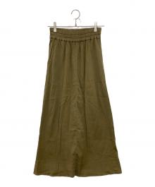 BIWACOTTON（ビワコットン）の古着「コラムスカート」｜カーキ