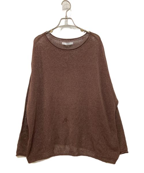 FRAMeWORK（フレームワーク）FRAMeWORK (フレームワーク) ウォッシャブルニュアンス ワイドプルオーバー ブラウン サイズ:FREEの古着・服飾アイテム