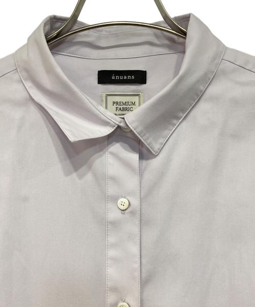 anuans（アニュアンス）anuans (アニュアンス) スタンダードシャツ/マシンウォッシャブル パープル サイズ:FREEの古着・服飾アイテム