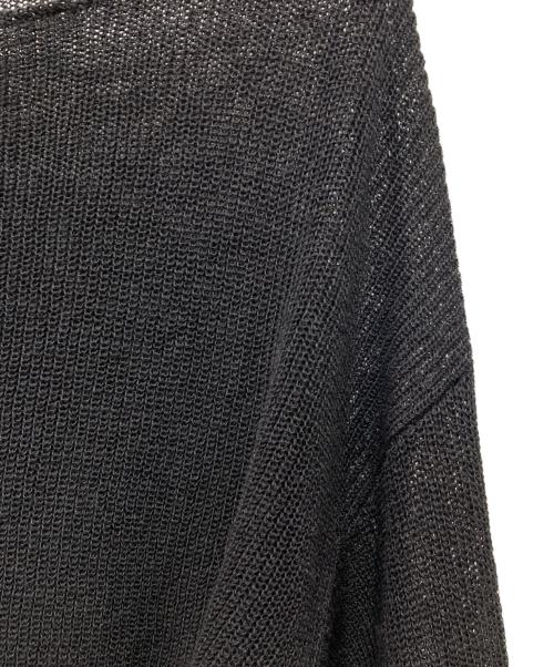 SLOBE IENA（スローブ イエナ）SLOBE IENA (スローブ イエナ) リネン混ボートネックニット ブラック サイズ:FREEの古着・服飾アイテム