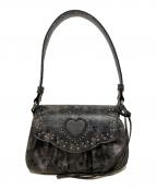 moussyマウジー）の古着「HEART GATHER STUDS バッグ」｜グレー