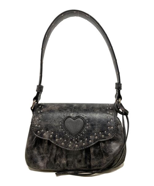 moussy（マウジー）moussy (マウジー) HEART GATHER STUDS バッグ グレーの古着・服飾アイテム