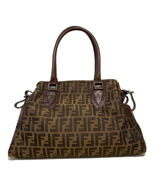 FENDI（フェンディ）FENDI (フェンディ) 2000-2010 ズッカ キャンバス エトニコ ハンドバッグ ブラウンの古着・服飾アイテム