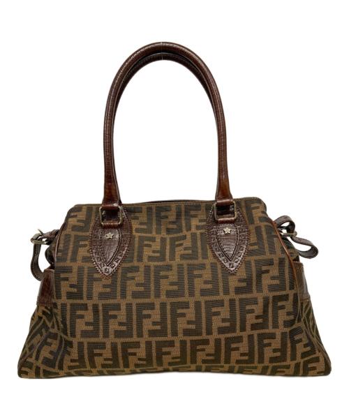 FENDI（フェンディ）FENDI (フェンディ) 2000-2010 ズッカ キャンバス エトニコ ハンドバッグ ブラウンの古着・服飾アイテム