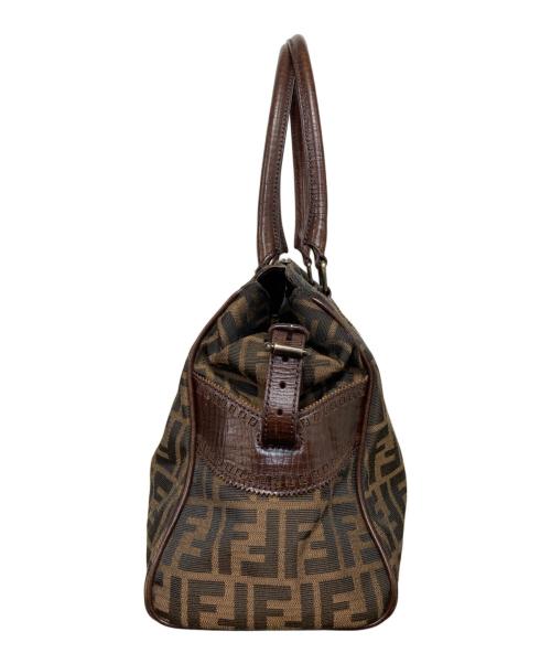 FENDI（フェンディ）FENDI (フェンディ) 2000-2010 ズッカ キャンバス エトニコ ハンドバッグ ブラウンの古着・服飾アイテム