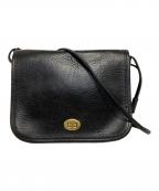 SLOW&COスロウアンドコー）の古着「レザーショルダーバッグ」｜ブラック