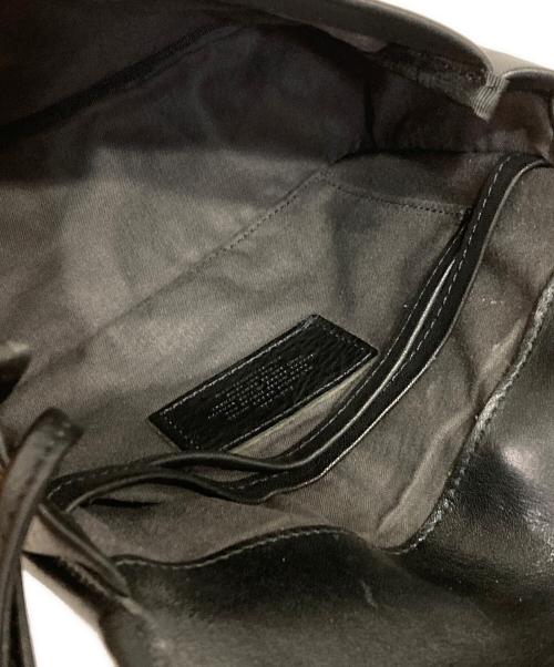 SLOW&CO（スロウアンドコー）SLOW&CO (スロウアンドコー) レザーショルダーバッグ ブラックの古着・服飾アイテム
