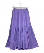 allurevilleアルアバイル）の古着「バイヤス切替ギャザースカート」｜パープル