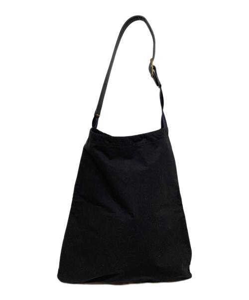 texnh（テクネ）texnh (テクネ) レザーハンドルバッグ ブラックの古着・服飾アイテム