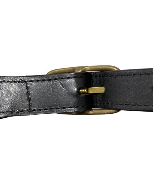 texnh（テクネ）texnh (テクネ) レザーハンドルバッグ ブラックの古着・服飾アイテム