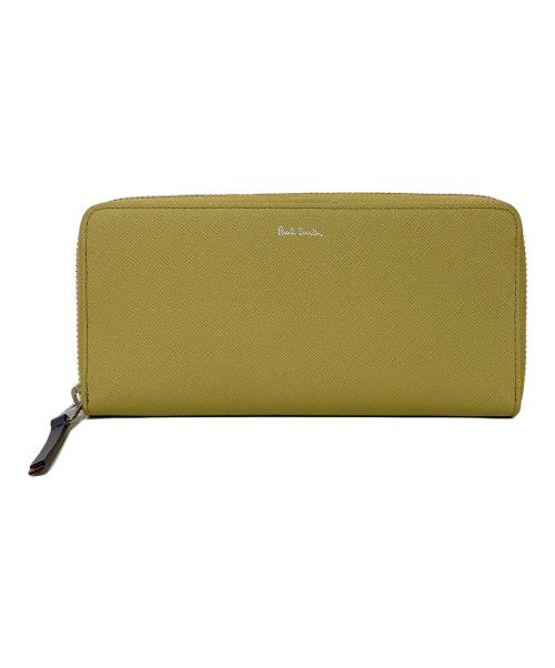 PAUL SMITH（ポールスミス）PAUL SMITH (ポールスミス) アーティストストライププラー ラウンドジップ イエローの古着・服飾アイテム