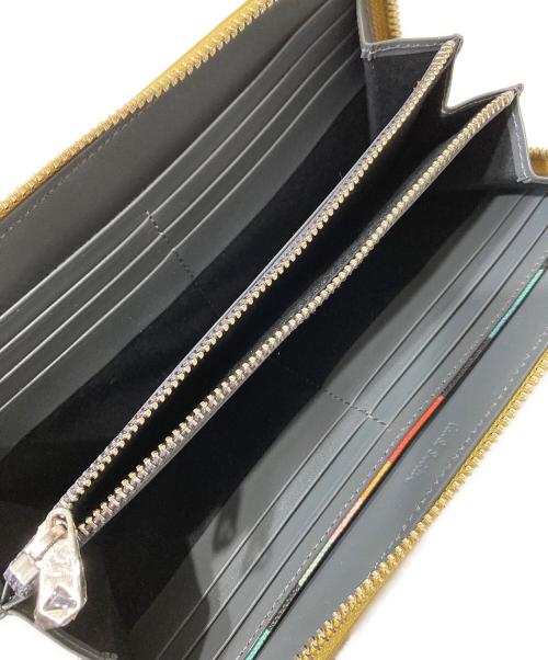 PAUL SMITH（ポールスミス）PAUL SMITH (ポールスミス) アーティストストライププラー ラウンドジップ イエローの古着・服飾アイテム