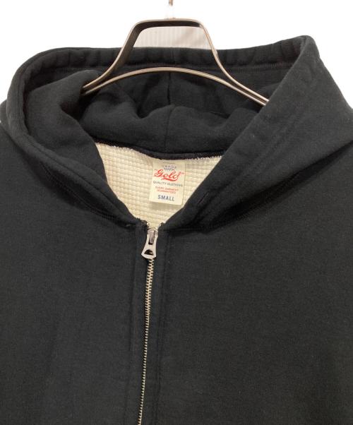 gold（ゴールド）GOLD (ゴールド) Wフェイスジップパーカー グレー サイズ:SMALLの古着・服飾アイテム