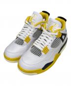 NIKEナイキ）の古着「Air Jordan 4 ハイカットスニーカー」｜ホワイト×イエロー