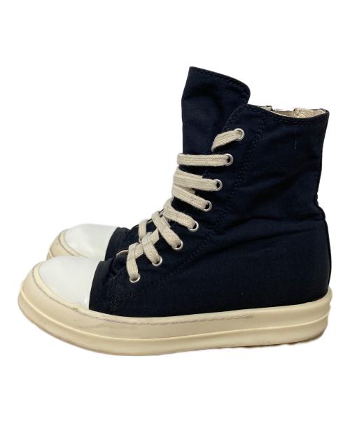 RICK OWENS（リックオウエンス）RICK OWENS (リックオウエンス) 20SS ラモーンズ ハイカットスニーカーブーツ ブラック サイズ:37の古着・服飾アイテム