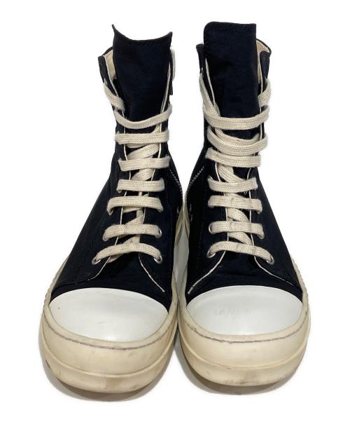 RICK OWENS（リックオウエンス）RICK OWENS (リックオウエンス) 20SS ラモーンズ ハイカットスニーカーブーツ ブラック サイズ:37の古着・服飾アイテム