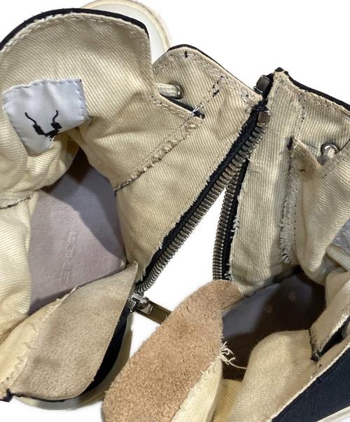 RICK OWENS（リックオウエンス）RICK OWENS (リックオウエンス) 20SS ラモーンズ ハイカットスニーカーブーツ ブラック サイズ:37の古着・服飾アイテム