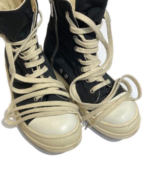 RICK OWENS（リックオウエンス）RICK OWENS (リックオウエンス) 20SS ラモーンズ ハイカットスニーカーブーツ ブラック サイズ:37の古着・服飾アイテム