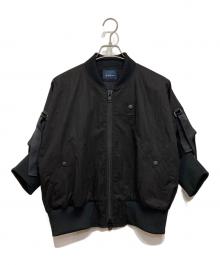 REGULATION Yohji Yamamoto（レギュレーションヨウジヤマモト）の古着「25SS C/NY WEATHER R-SSBOMBER JKT」｜ブラック