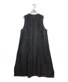 Y's（ワイズ）の古着「25SS COTTON LINEN DUMP SLEEVELESS DRESS」｜ブラック