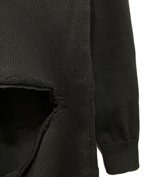 COMME des GARCONS（コムデギャルソン）COMME des GARCONS (コムデギャルソン) 変形スラッシュカーディガン ブラック サイズ:XSの古着・服飾アイテム