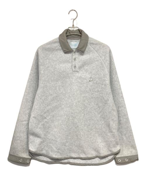 WHIMSY（ウィムジー）WHIMSY (ウィムジー) FLEECE RAGLAN POLO グレー サイズ:XLの古着・服飾アイテム