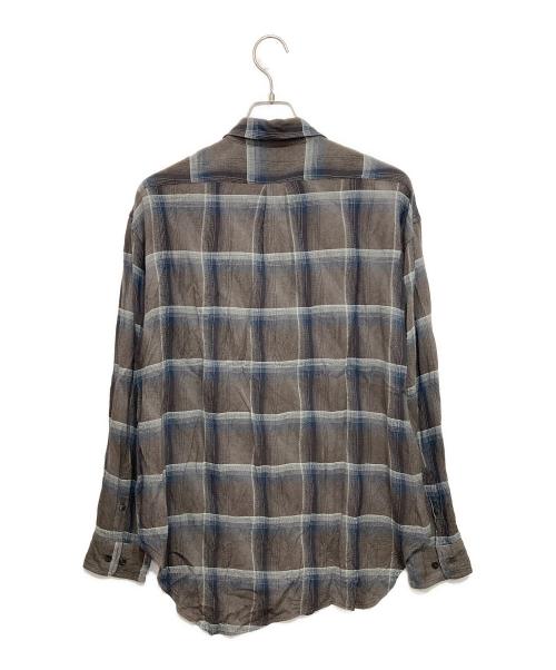 SUGARHILL（シュガーヒル）SUGARHILL (シュガーヒル) OMBRE PLAID STAGGER SHIRTS ブラウン サイズ:2の古着・服飾アイテム