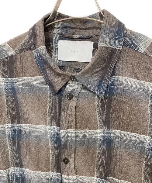 SUGARHILL（シュガーヒル）SUGARHILL (シュガーヒル) OMBRE PLAID STAGGER SHIRTS ブラウン サイズ:2の古着・服飾アイテム