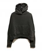 entire studiosエンタイアスタジオ）の古着「HEAVY HOOD Washed Black」｜グレー