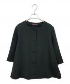 詩仙堂シセンドウ）の古着「ノーカラーブラウス」｜ブラック