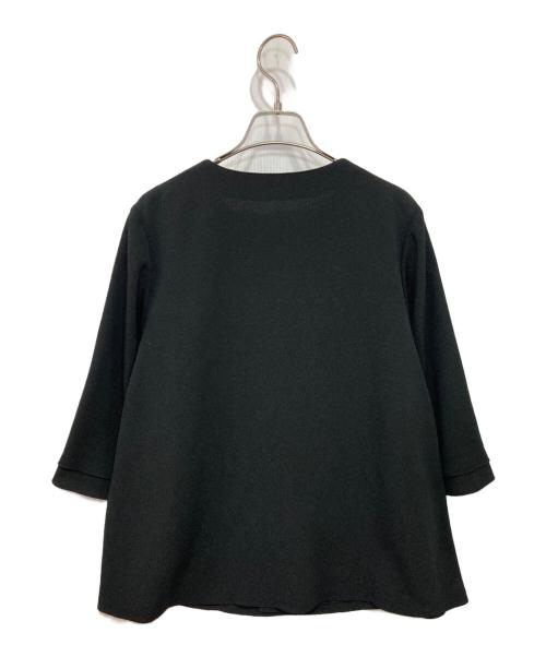 詩仙堂（シセンドウ）詩仙堂 (シセンドウ) ノーカラーブラウス ブラック サイズ:記載なしの古着・服飾アイテム