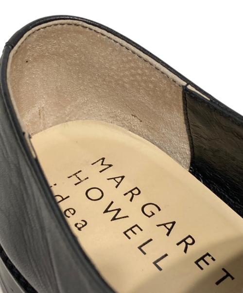 MARGARET HOWELL idea（マーガレット ハウエル アイディア）MARGARET HOWELL idea (マーガレット ハウエル アイディア) レースアップモカシンシューズ ブラック サイズ:23の古着・服飾アイテム