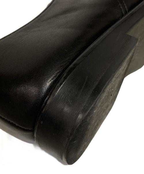 MARGARET HOWELL idea（マーガレット ハウエル アイディア）MARGARET HOWELL idea (マーガレット ハウエル アイディア) レースアップモカシンシューズ ブラック サイズ:23の古着・服飾アイテム