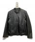 BLACK LABEL CRESTBRIDGE（ブラックレーベル クレストブリッジ）の古着「シングルレザーライダースジャケット」｜ブラック