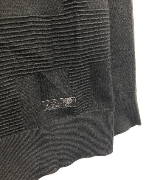 BLACK LABEL CRESTBRIDGE（ブラックレーベル クレストブリッジ）BLACK LABEL CRESTBRIDGE (ブラックレーベル クレストブリッジ) シャドーチェックハイネックニット ブラック サイズ:Lの古着・服飾アイテム