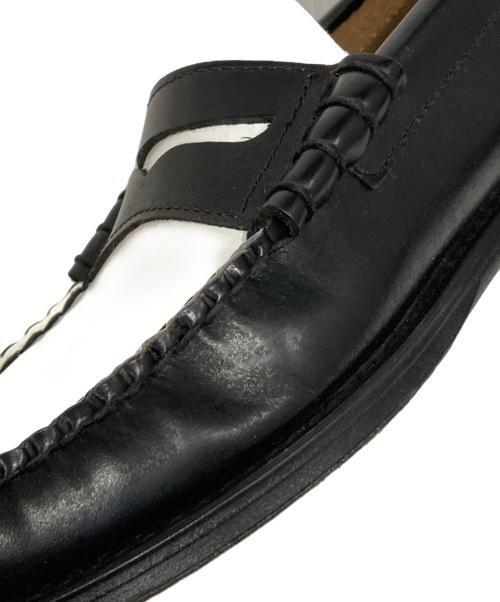 G.H.BASS（ジーエイチバス）G.H.BASS (ジーエイチバス) LARSON ローファー ホワイト×ブラック サイズ:43の古着・服飾アイテム